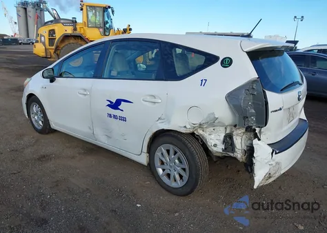 2012 Toyota Prius V Five from USA, damaged, VIN JTDZN3EU1C3138297